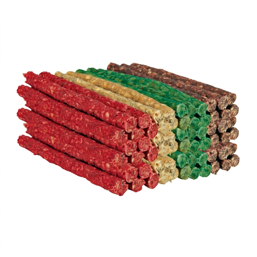 Palitos extrusados de colores